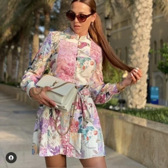 Long sleeves floral dress - Picture 3 of 12